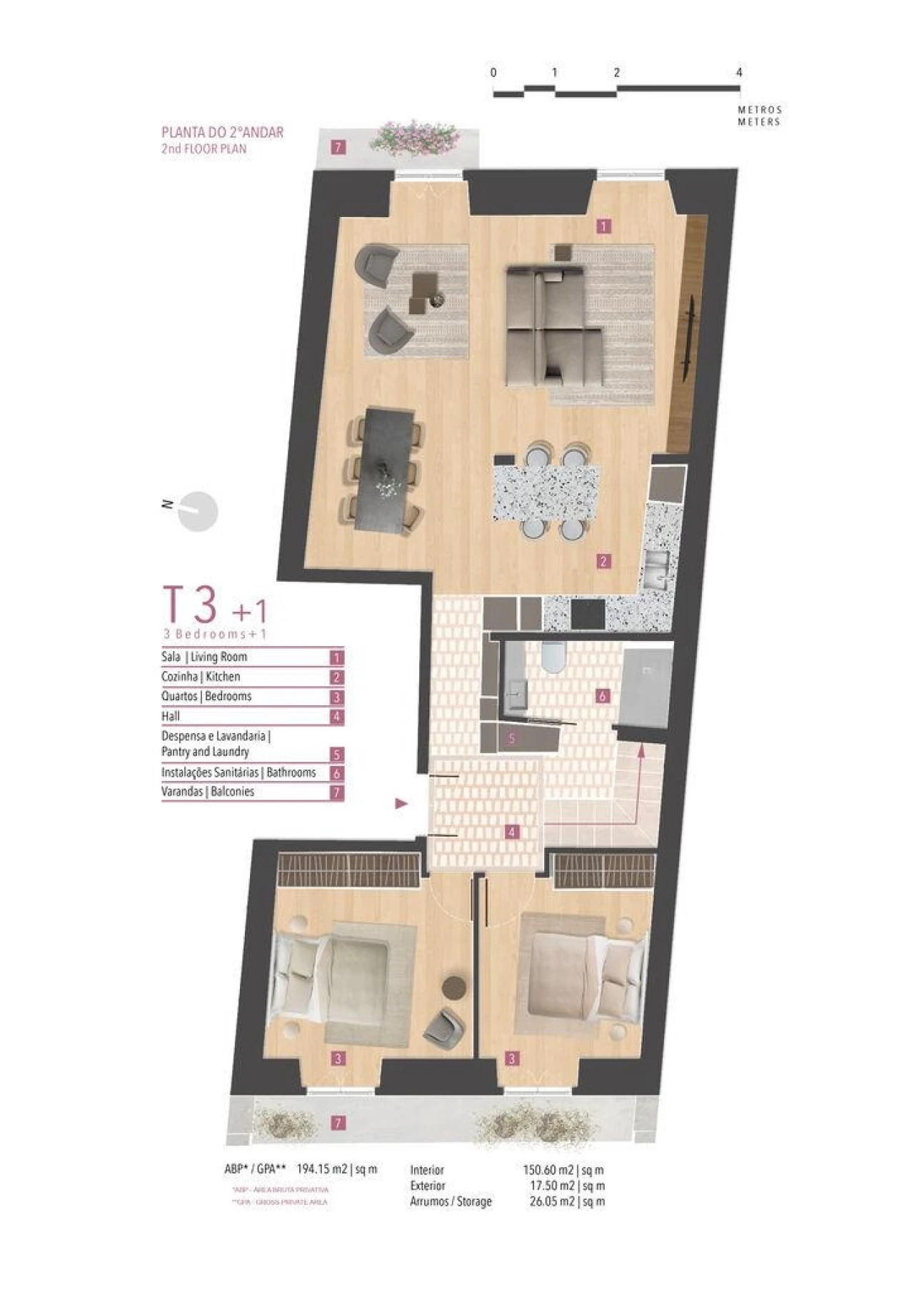 Apartamento T5 para Venda em Santo António Foto 16