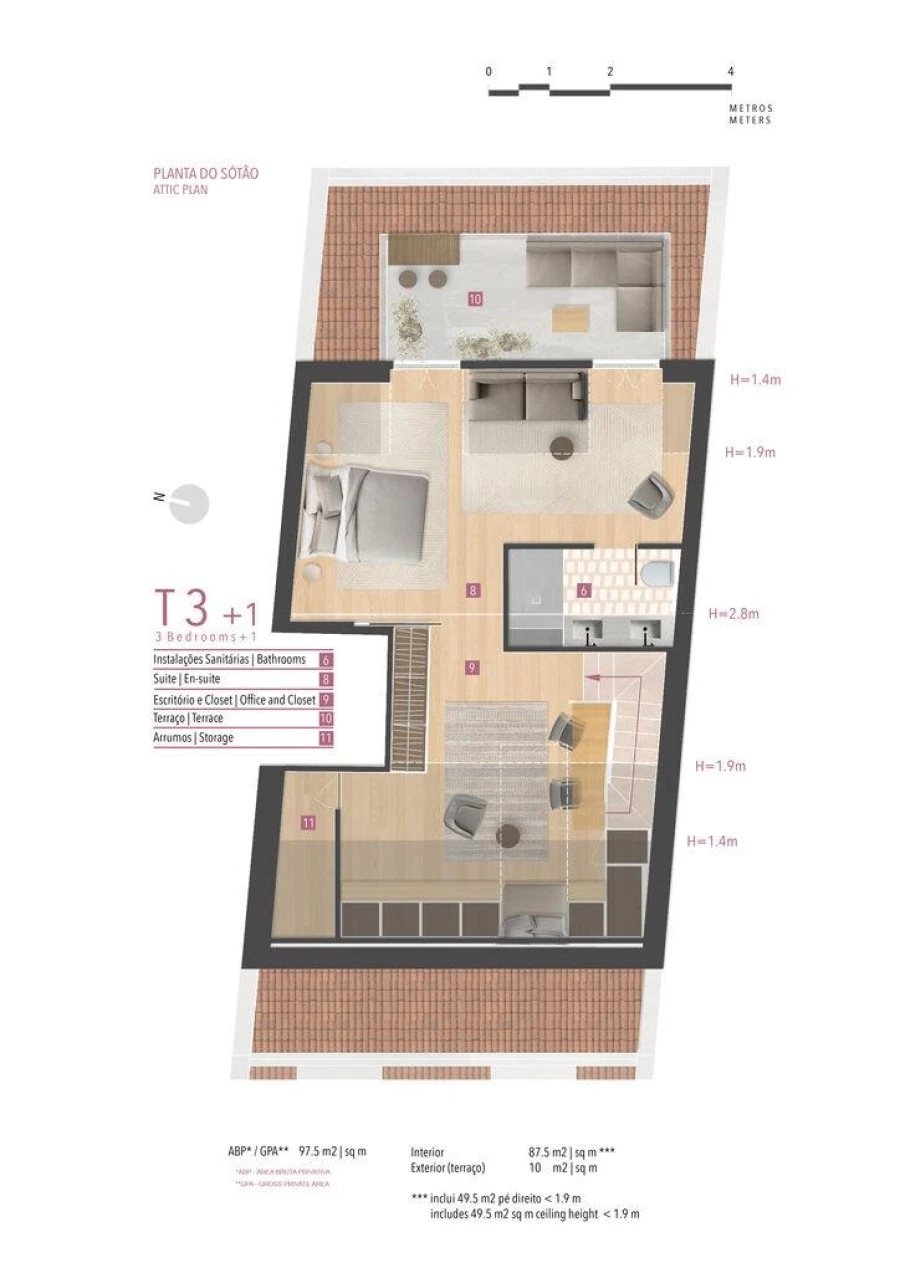 Apartamento T5 para Venda em Santo António Foto 17