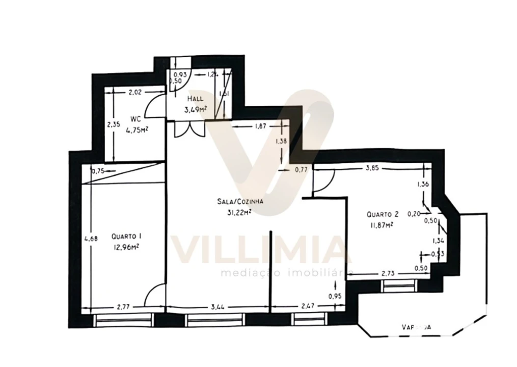 Apartamento T2 para Venda em Santa Maria Maior e Monserrate e Meadela Foto 16