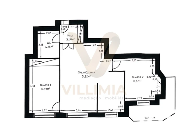 Apartamento T2 para Venda em Santa Maria Maior e Monserrate e Meadela Foto 16