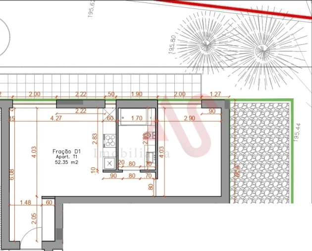Apartamento T1 para Venda em Infias Foto 12