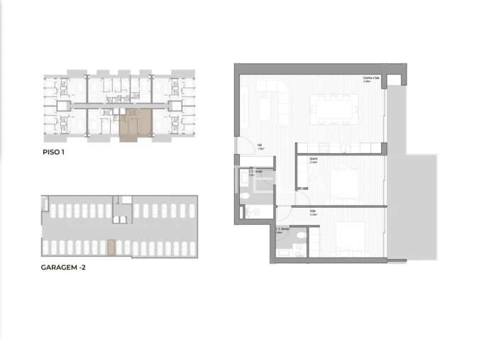 Apartamento T2 para Venda em Valongo Planta 1