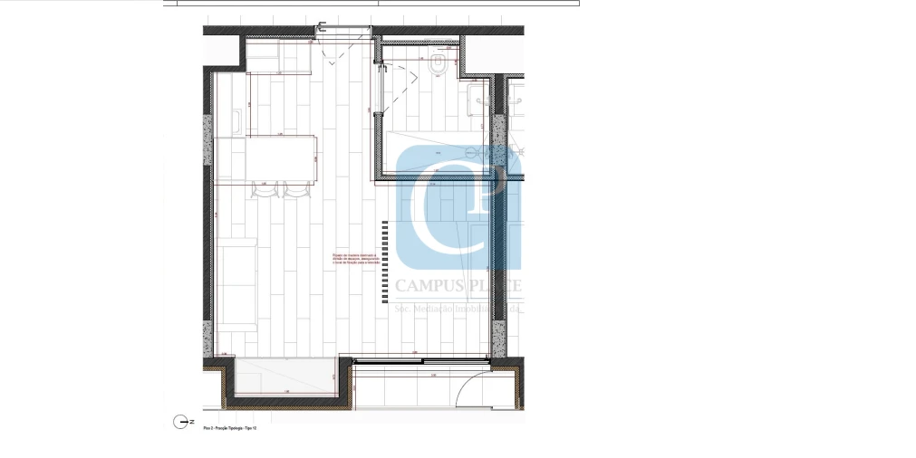 Apartamento T0 para Venda em Paranhos Planta 1