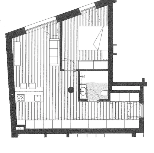 Apartamento T1 para Venda em Glória e Vera Cruz Planta 1
