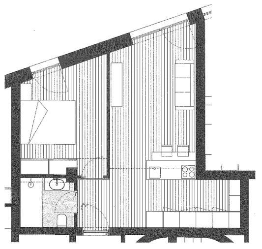Apartamento T1 para Venda em Glória e Vera Cruz Planta 1