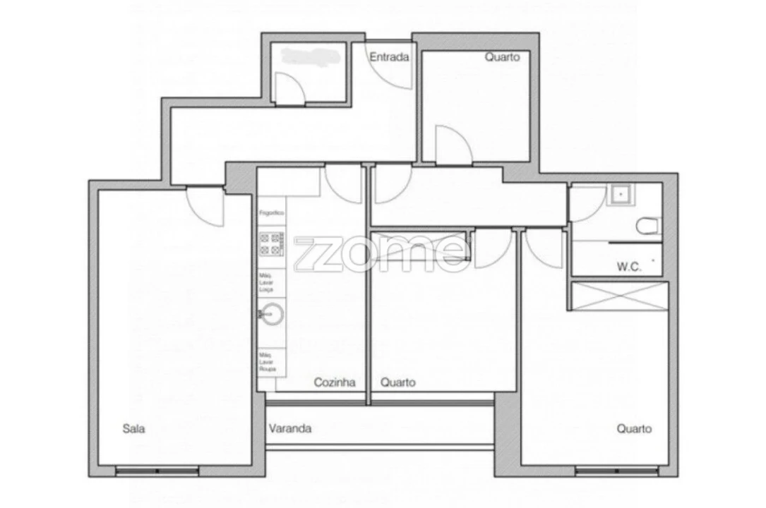 Apartamento T3 para Arrendamento em São Vitor (Braga) Foto 17