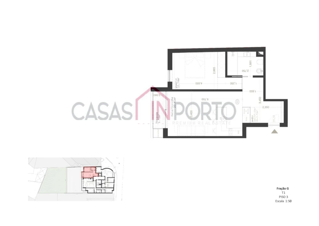Apartamento T1 para Venda em Paranhos Foto 17