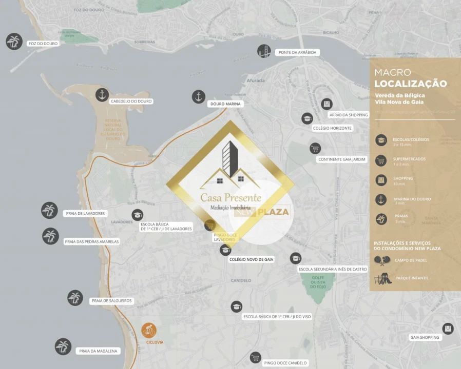 Apartamento T2 para Venda em Canidelo Foto 2