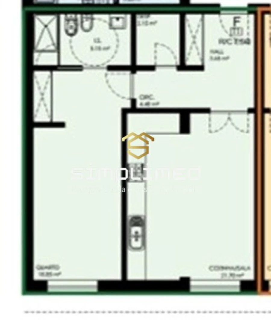 Apartamento T1 para Venda em Covilhã e Canhoso Foto 30