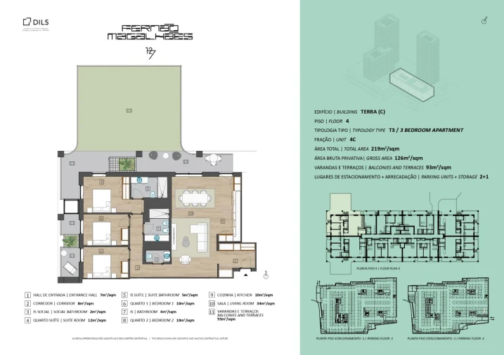 Apartamento T3 para Venda em Campanhã Planta 1
