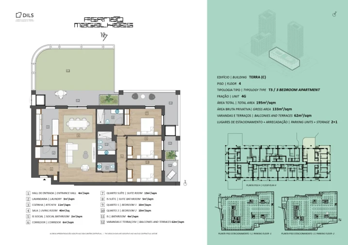 Apartamento T3 para Venda em Bonfim Planta 1