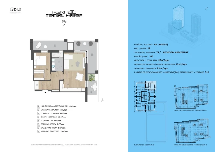 Apartamento T1 para Venda em Bonfim Planta 1