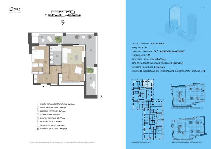 Apartamento T1 para Venda em Campanhã Planta 1