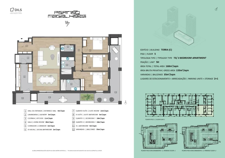 Apartamento T3 para Venda em Campanhã Planta 1