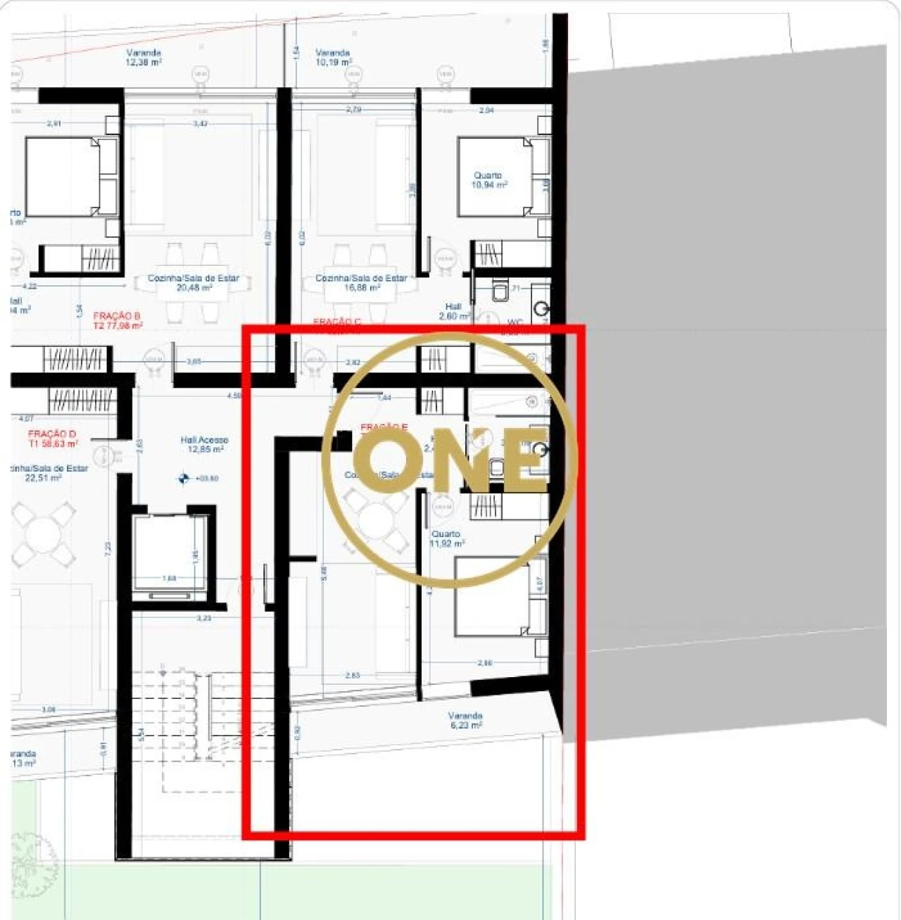 Apartamento T1 para Venda em Gavião Foto 11