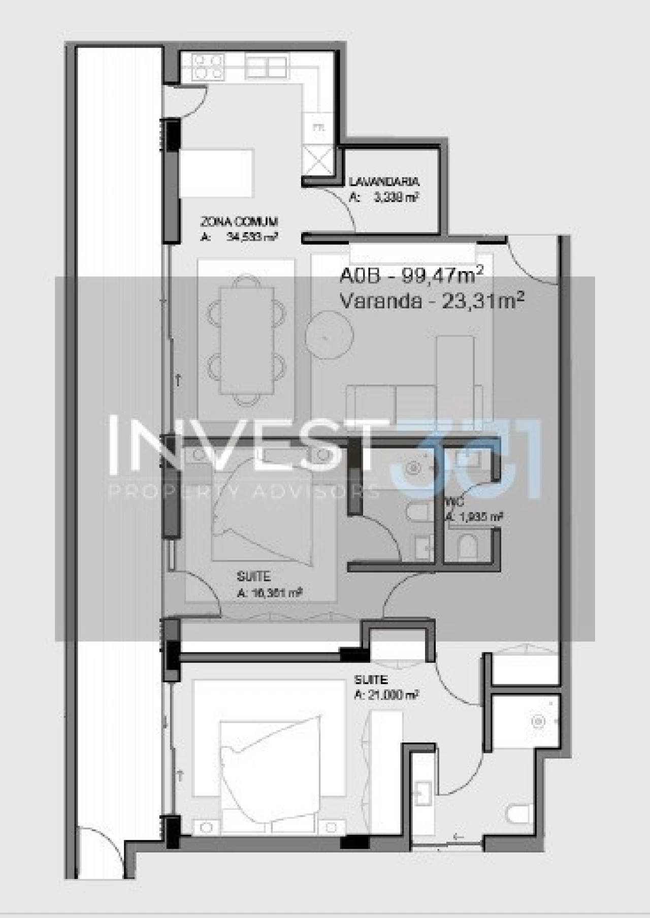 Apartamento T2 para Venda em Paços de Ferreira Foto 16