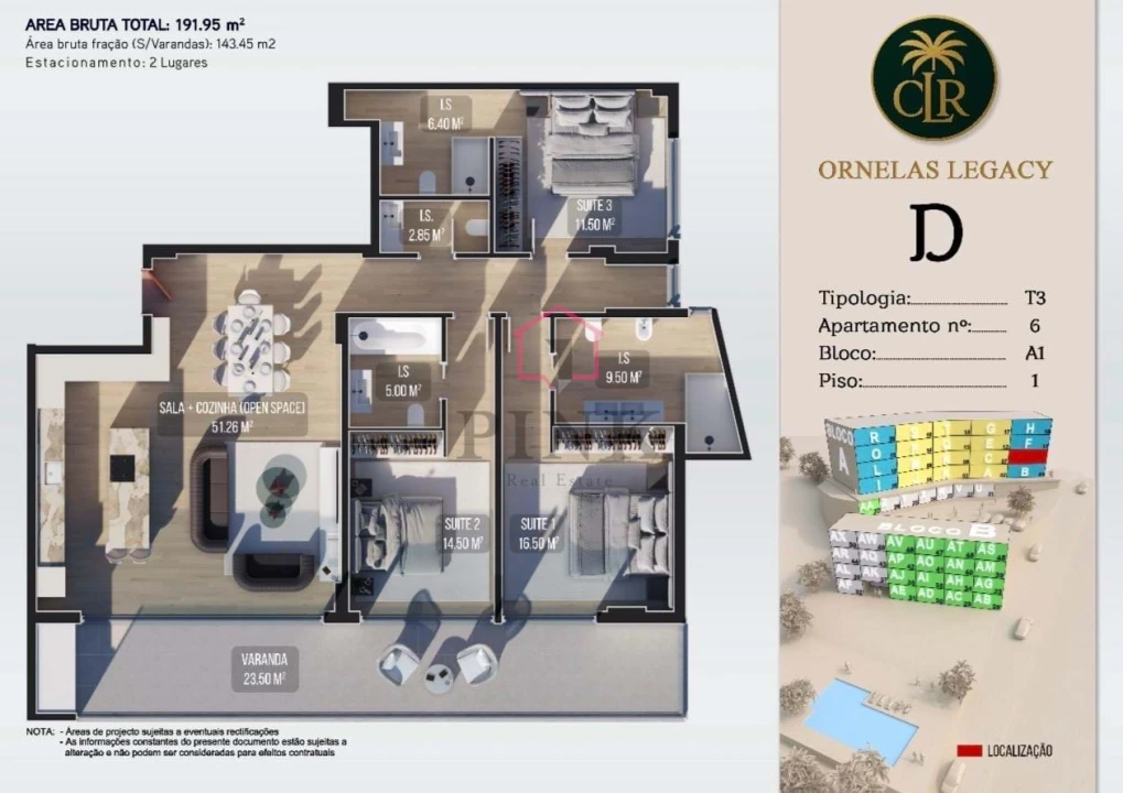 Apartamento T3 para Venda em Calheta Foto 11