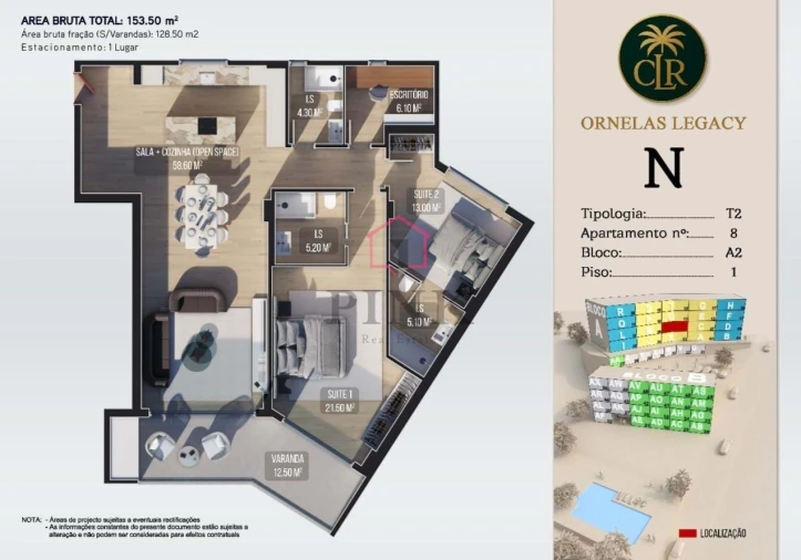 Apartamento T2 para Venda em Calheta Foto 10