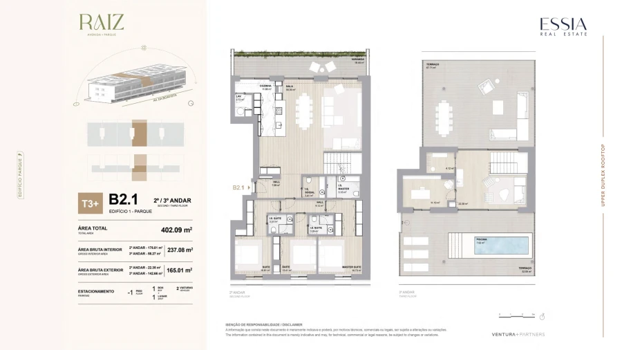 Apartamento T3 para Venda em Aldoar, Foz do Douro e Nevogilde Planta 1