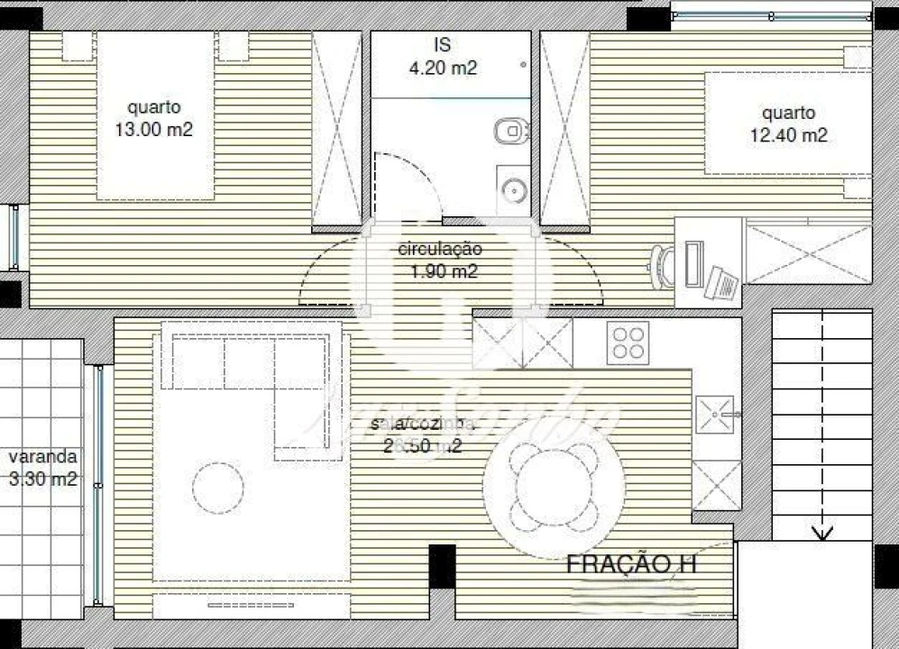 Apartamento T2 para Venda em Manhente Foto 3