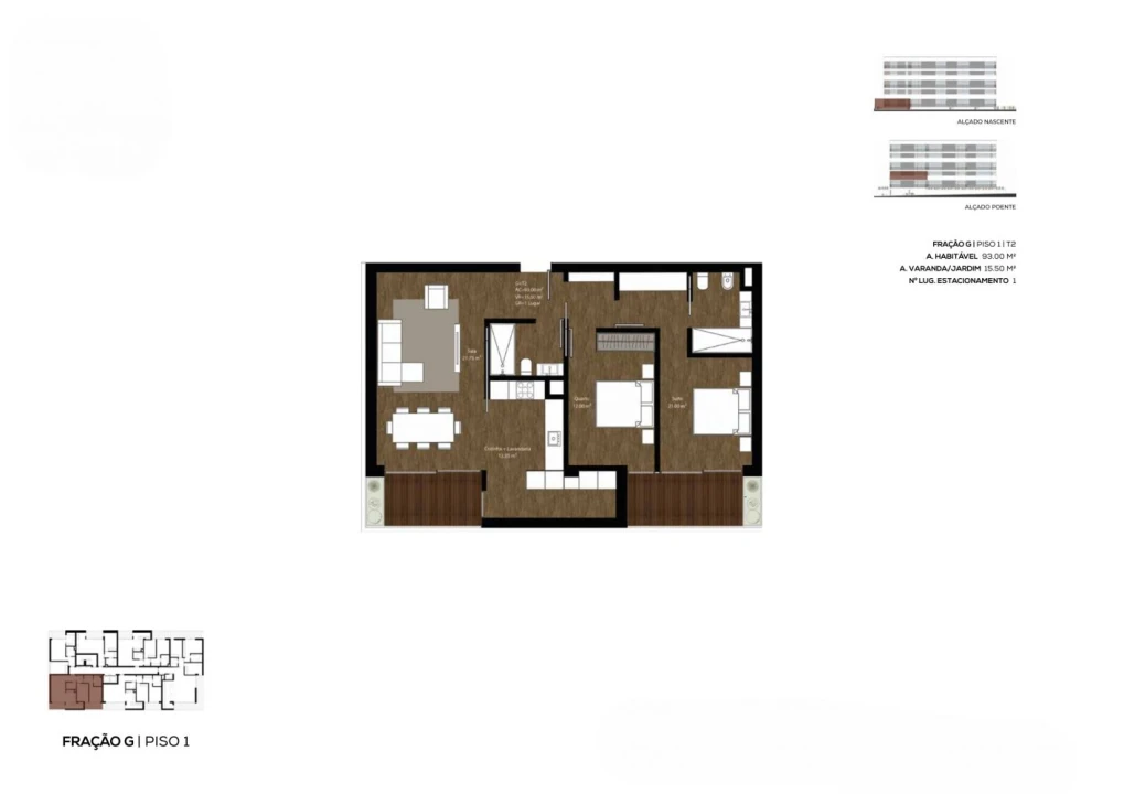 Apartamento T2 para Venda em São João da Madeira Foto 17