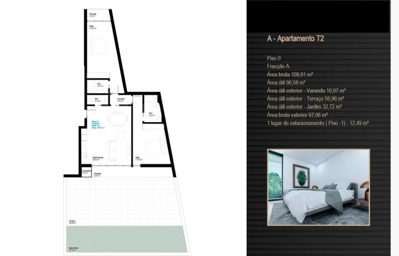 Apartamento T2 para Venda em Esgueira Planta 1