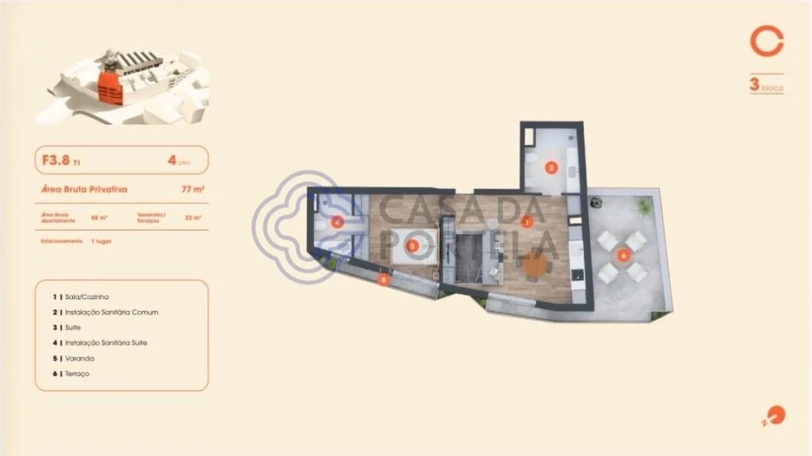 Apartamento T1 para Venda em Lordelo do Ouro e Massarelos Foto 12