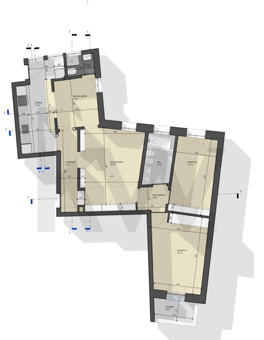 Apartamento T2 para Venda em Alvalade Foto 21