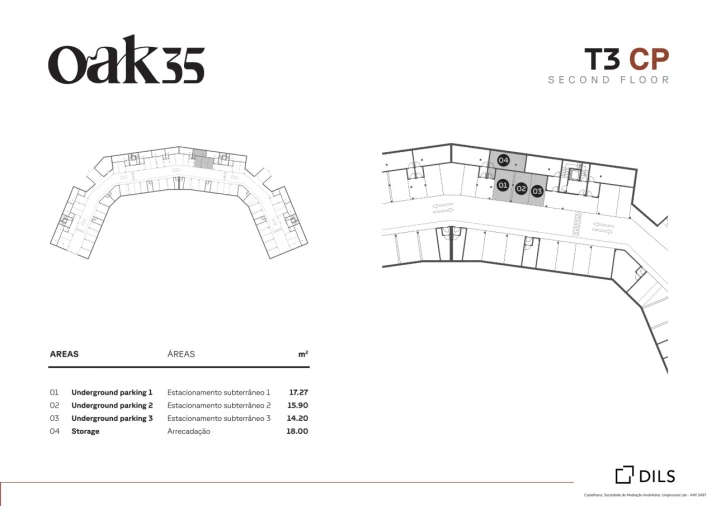 Apartamento T3 para Venda em Quarteira Planta 1