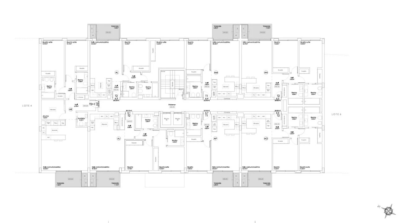 Apartamento T2 para Venda em São João da Madeira Planta 3