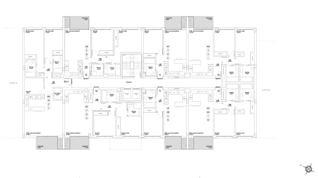 Apartamento T2 para Venda em São João da Madeira Planta 4