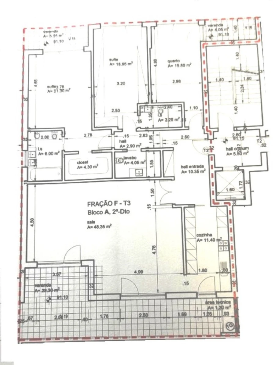 Apartamento T3 para Venda em Ericeira Planta 1