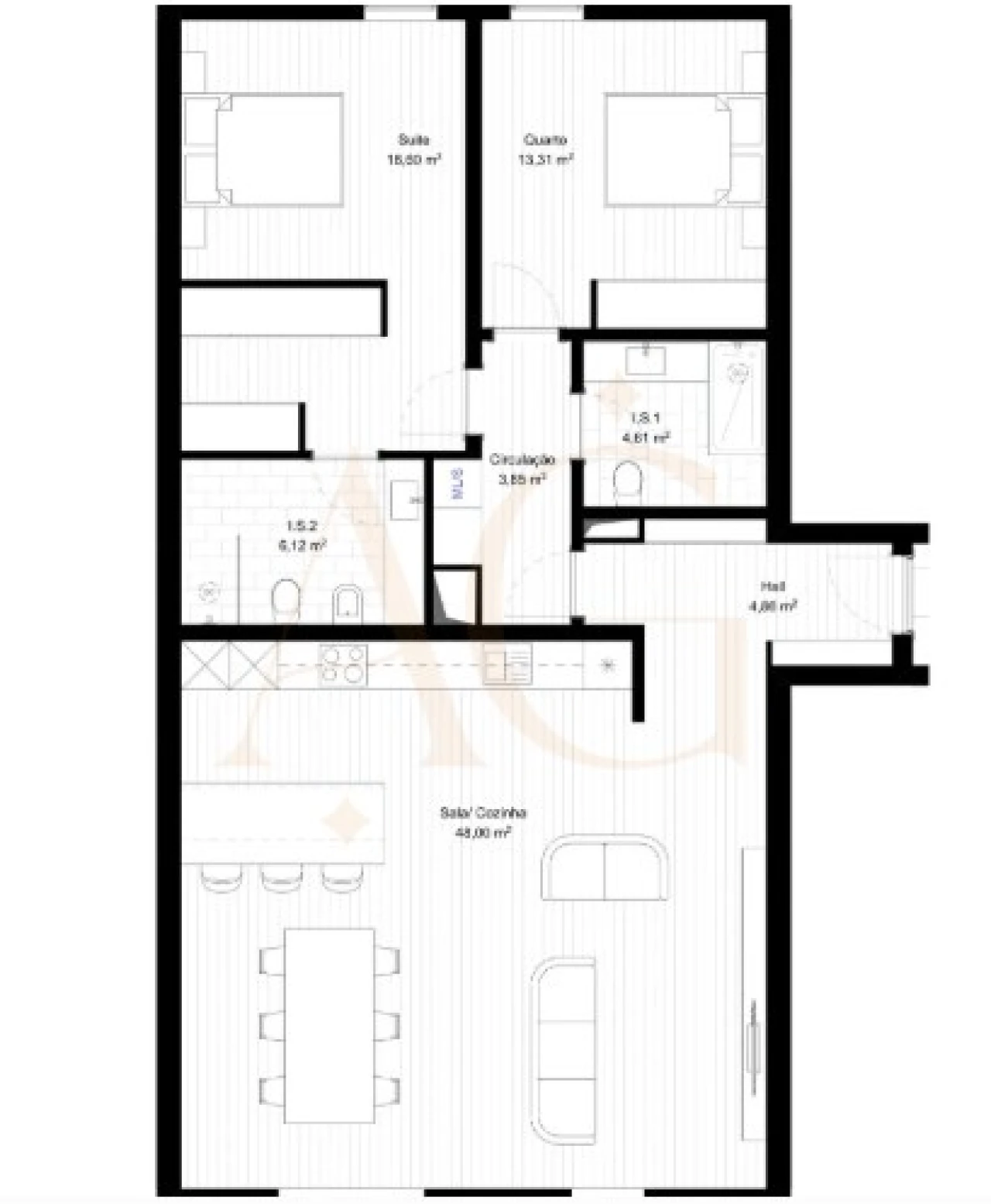 Apartamento T2 para Venda em Portimão Foto 14