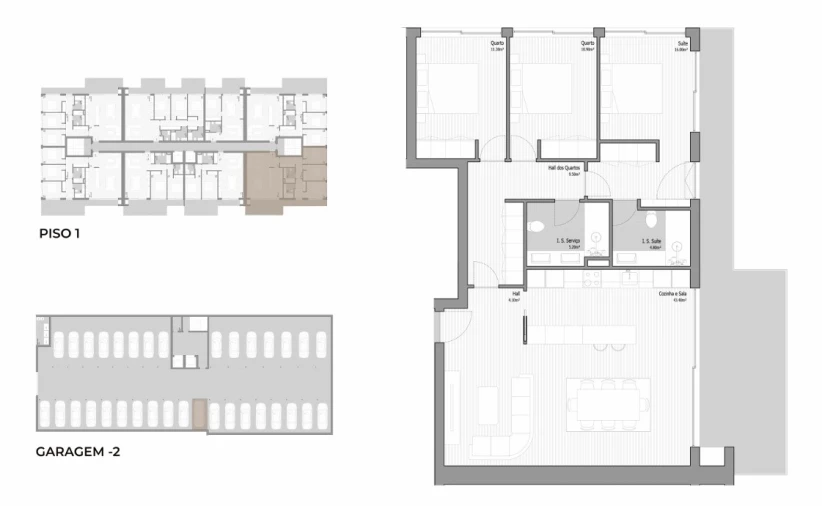 Apartamento T3 para Venda em Valongo Planta 1