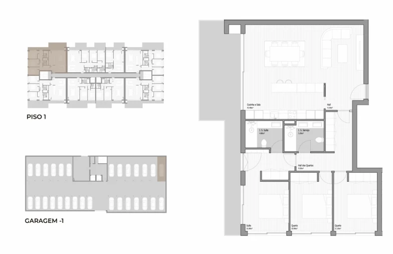 Apartamento T3 para Venda em Valongo Planta 1