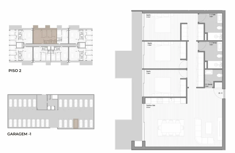 Apartamento T3 para Venda em Valongo Planta 1