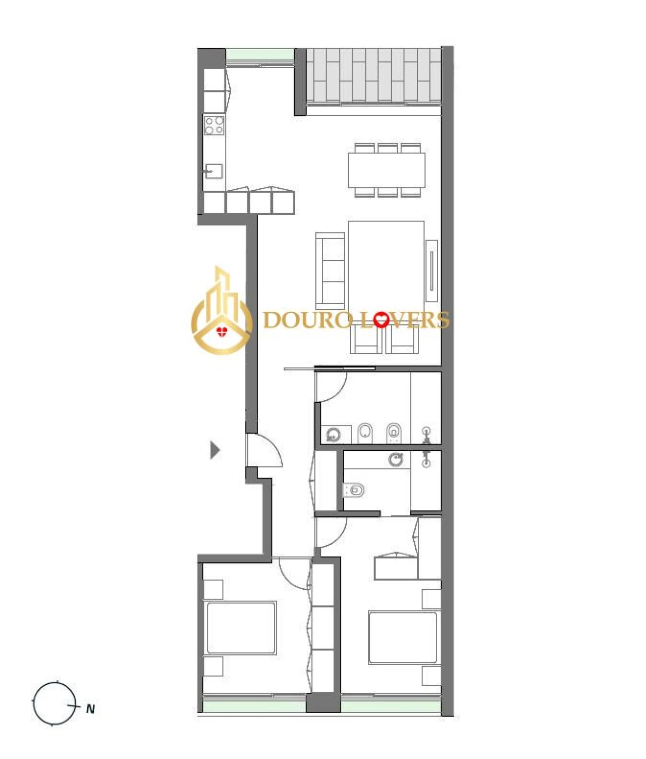 Apartamento T2 para Venda em Matosinhos e Leça da Palmeira Foto 23