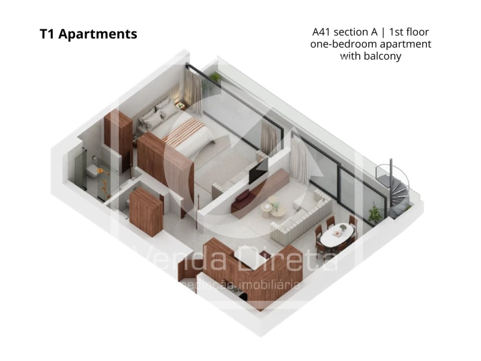 Apartamento T1 para Venda em Lagoa e Carvoeiro Foto 8