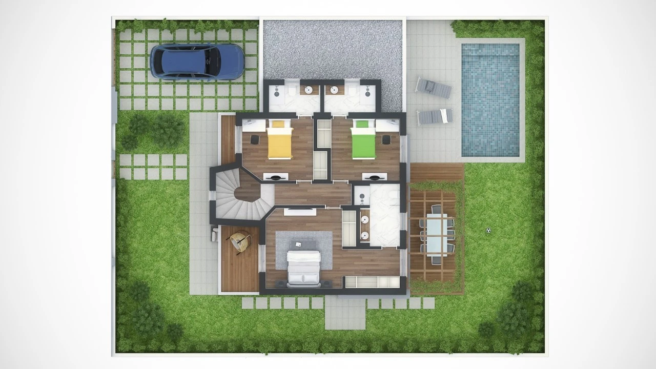 Moradia T3 para Venda em São Domingos de Rana Planta 2