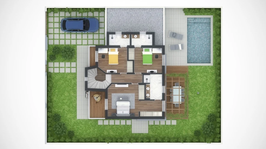 Moradia T3 para Venda em São Domingos de Rana Planta 2