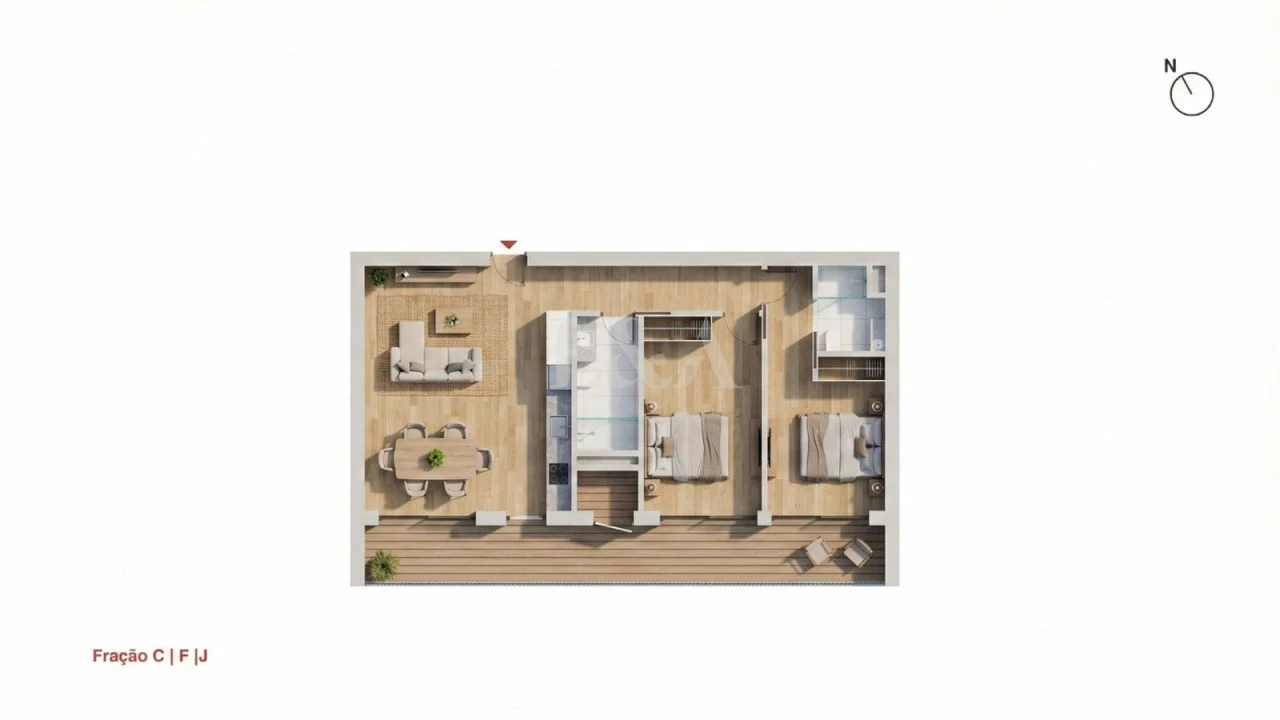 Apartamento T2 para Venda em Tavira (Santa Maria e Santiago) Foto 12