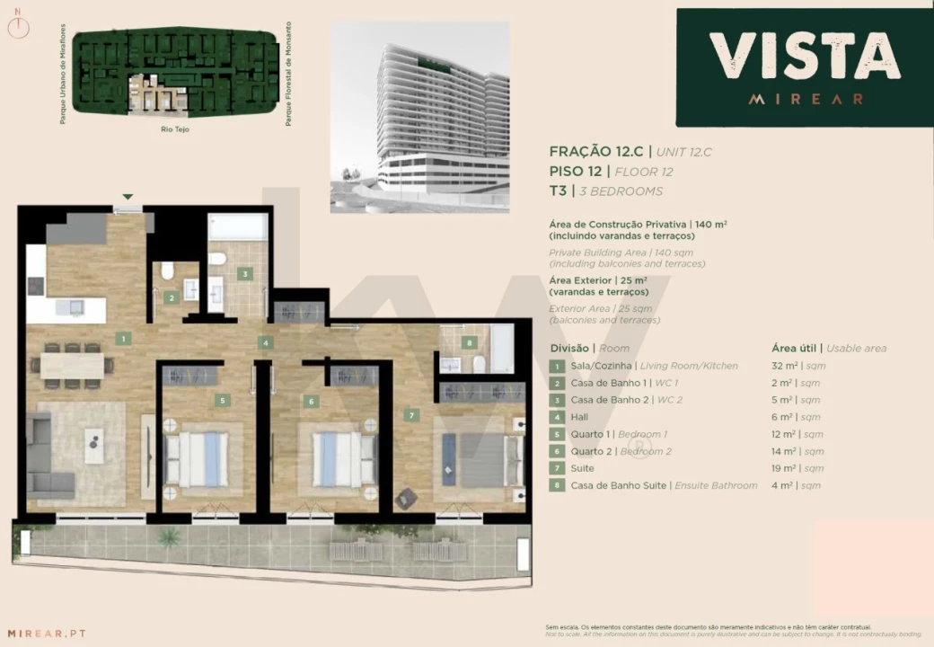 Apartamento T3 para Venda em Algés, Linda-A-Velha e Cruz Quebrada-Dafundo Foto 8
