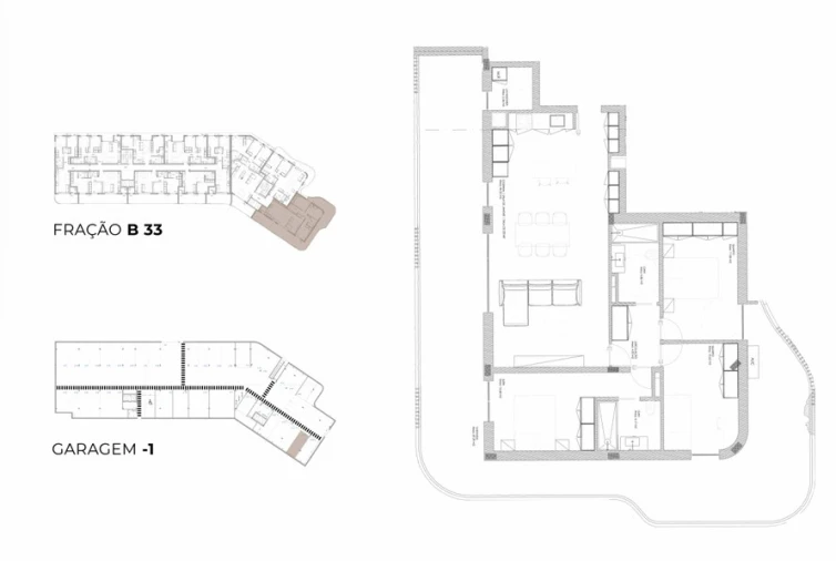 Apartamento T3 para Venda em Oliveira do Douro Planta 1