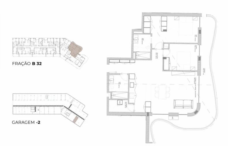 Apartamento T2 para Venda em Oliveira do Douro Planta 1