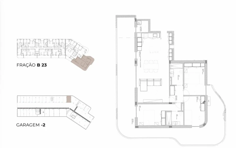 Apartamento T3 para Venda em Oliveira do Douro Planta 1