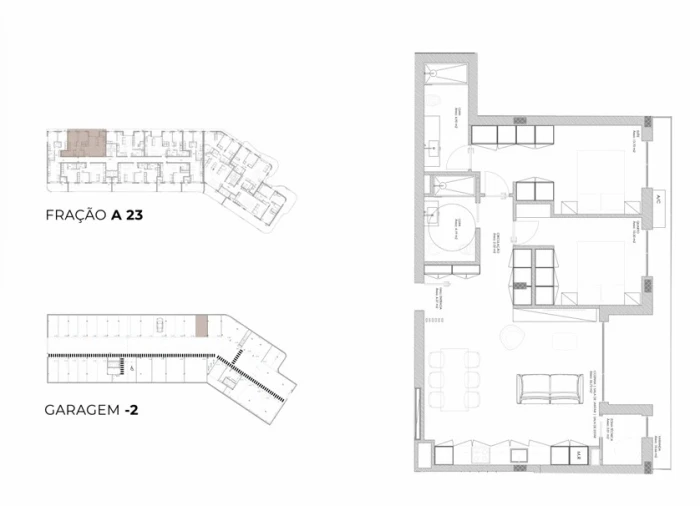 Apartamento T2 para Venda em Oliveira do Douro Planta 1