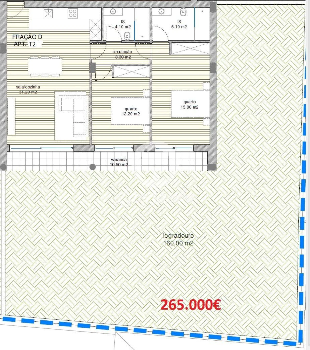 Apartamento T2 para Venda em Manhente Foto 2