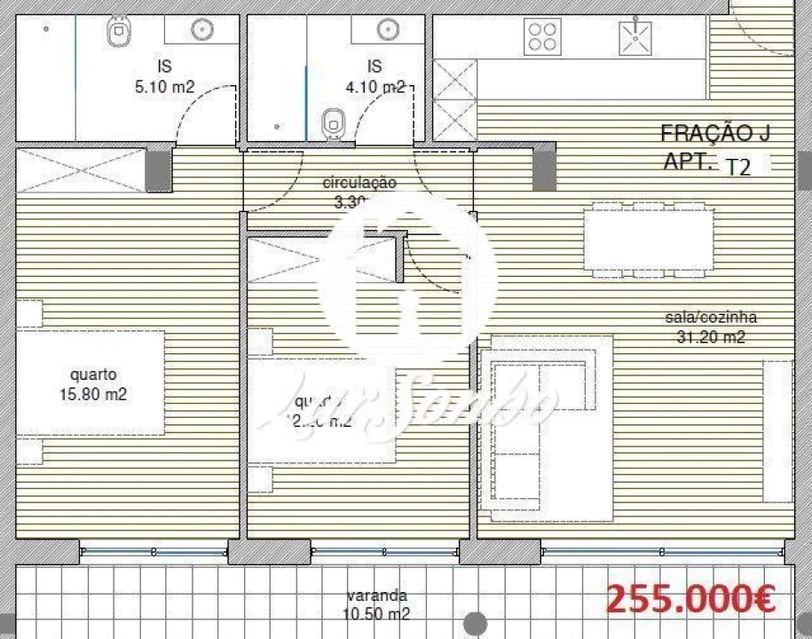 Apartamento T2 para Venda em Manhente Foto 2