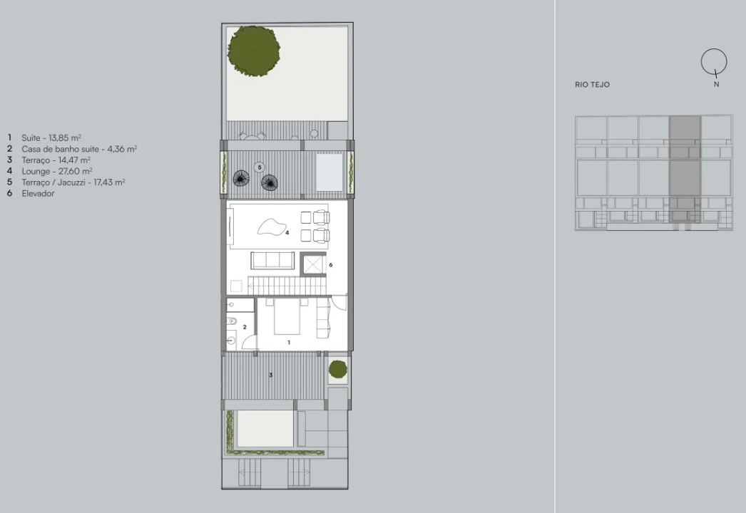 Moradia T5 para Venda em Alcantara Planta 3