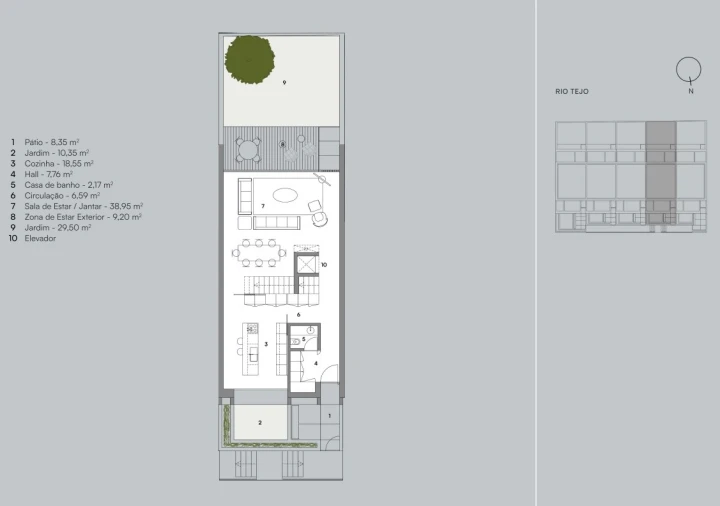 Moradia T5 para Venda em Alcantara Planta 1